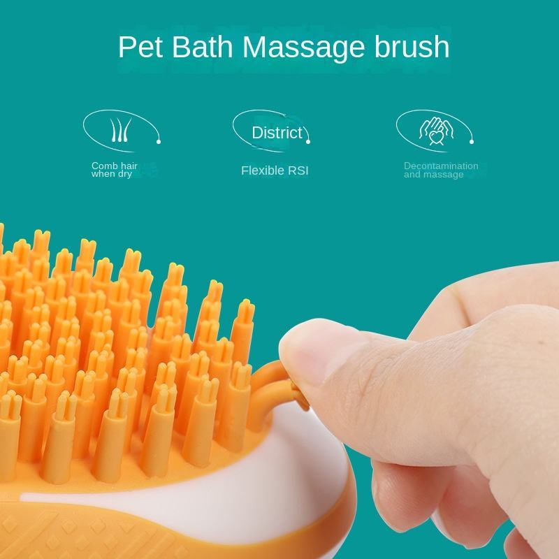 Soft Silicone Pets Hair Grooming Comb